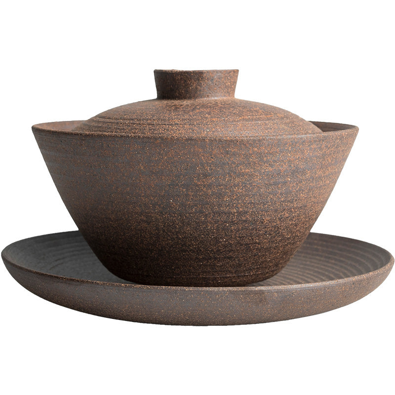 Paiwan – dreiteiliger Gaiwan aus Keramik