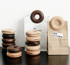 Pan Pan – Verschlussclips aus Holz in Kreisform