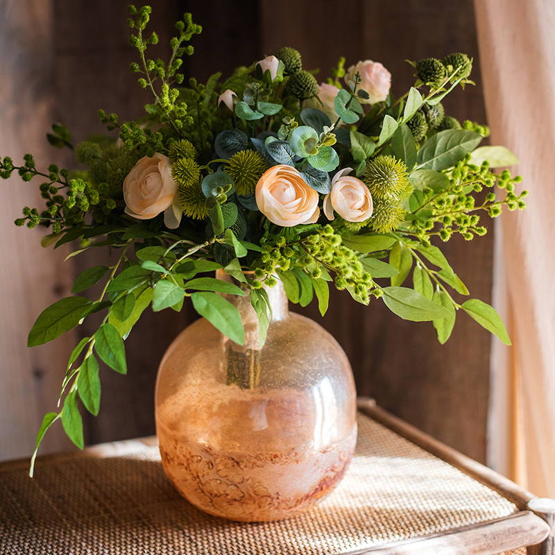 Anni – bauchige Vase im Frosting-Stil