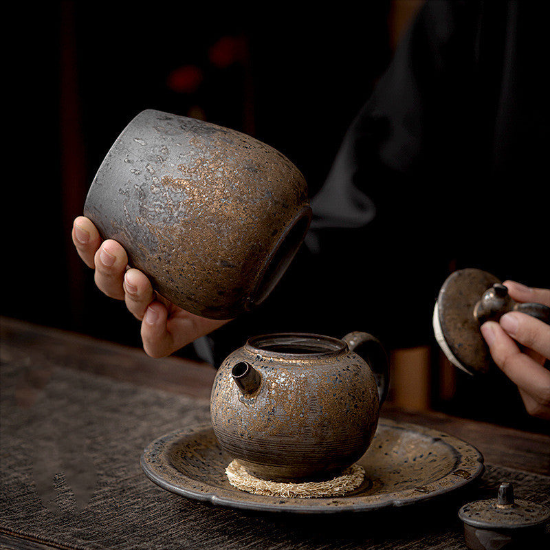 – Household Minimalist Sealed Ceramic Tea Pot