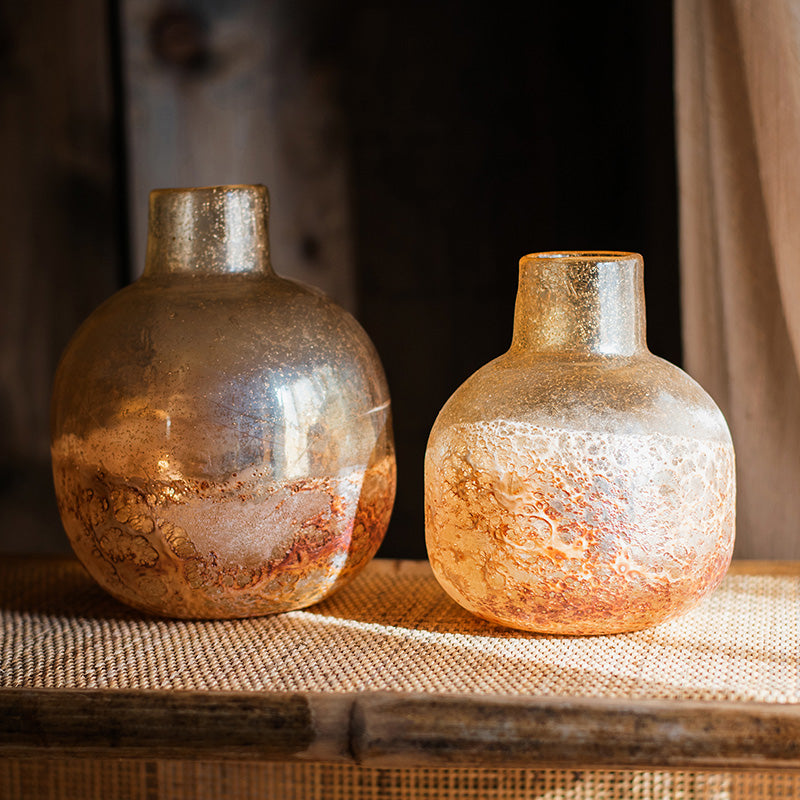 Anni – bauchige Vase im Frosting-Stil