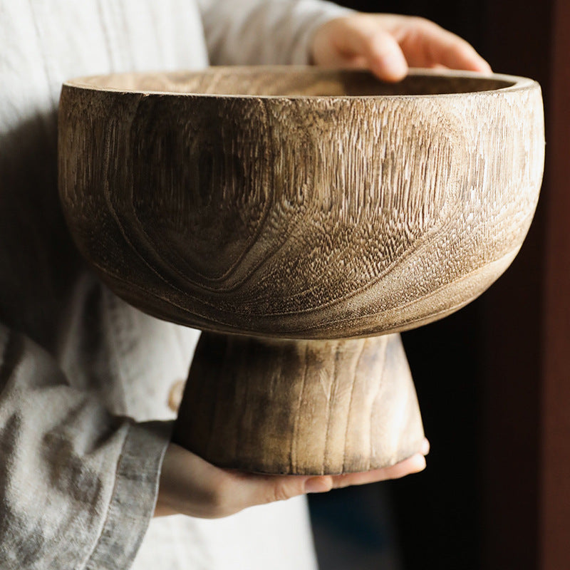 Ratari – elegante Schale aus Vollholz im Wabi-Sabi Stil