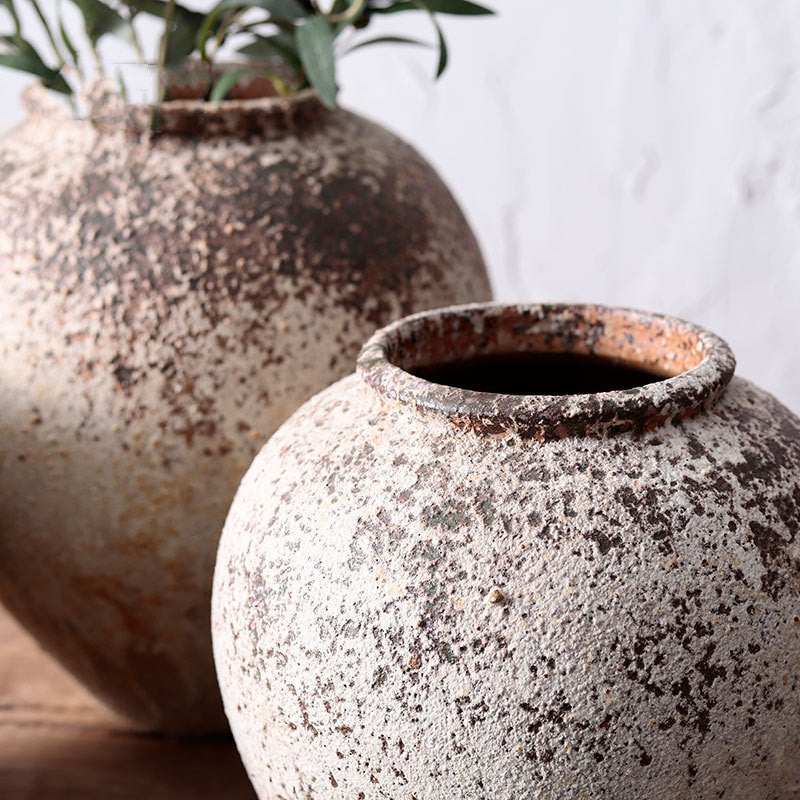 Atona – runde Vase in antikem Stil